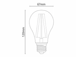 Alcapower - Bombilla LED E27 A67 de 18 W, 3280 lm, ángulo de 320°, clase energética C, Ø67 mm, luz instantánea, larga duración (4000 K) < Outlet