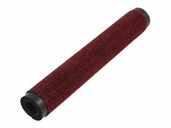 Alfombra de entrada rectangular de nudo 80x120 cm roja ES677519 < Discount