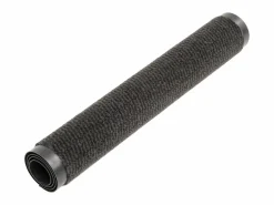 Alfombra de entrada rectangular de nudo 60x90 cm negra ES981018 < Online