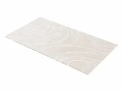 Alfombra de piel sintética en relieve con patrones circulares, 120 x 160 cm, , PAOLISI < OZAIA Online