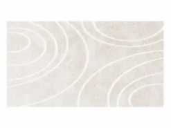 Alfombra de piel sintética en relieve con patrones circulares, 120 x 160 cm, , PAOLISI < OZAIA Online