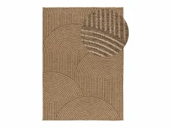 Alfombra De Exterior | Alfombra exterior - geométrico efecto yute - natural - 160 x 230 cm - ACRA
