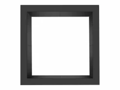 Brasero * Anillo de Chimenea Cuadrado SucceBuy, con Revestimiento Exterior de Acero 91 x 92 cm para Chimenea, Anillo de Fogata Negro