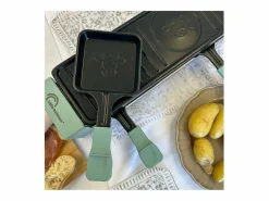 Aparato de raclette para 4 personas 800W con grill, placa antiadherente extraíble y accesorios de madera < Little Balance Sale