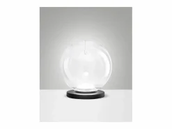 Ariel - Lámpara de mesa Fabas Luce - Luz táctil LED regulable de 11 W - Vidrio borosilicato con forma de gota < Hot