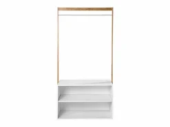 Calicosy Mueble Perchero * Armario abierto de entrada con almacenaje Blanco