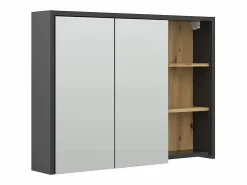 Armario con espejo para baño roble artesanal 100x18x75 viola < Vicco Clearance