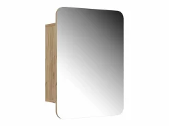 Armario con espejo para baño roble dorado 70x17.4x50 zino < Vicco Online