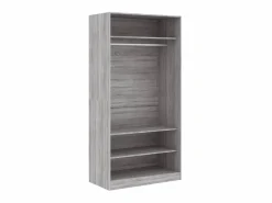 Armario Abierto, Vestidor * Armario de madera contrachapada Sonoma 100x50x200 cm ES248126 Gris
