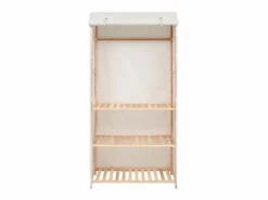 Armario Abierto, Vestidor * Armario de ropa de 3 niveles 79x40x170 cm ES657417 Blanco
