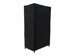 Armario de tela con cremallera negro 148x70x45 cm < Sale