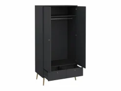 Armario 2 puertas y 2 cajones con patas de madera H200,1 cm - TARP < Calicosy Sale