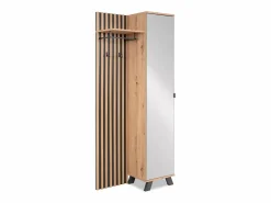 Armario 80x190x37 cm madera de roble natural < Best