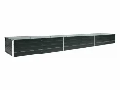 Arriate de jardín de acero galvanizado antracita 480x80x45 cm < Clicnbuy Online