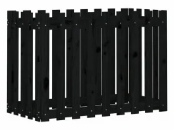 Arriate elevado jardín con valla madera pino 100x50x70cm < Clicnbuy New