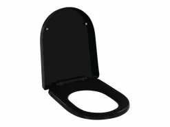 Helloshop26 Tapa De Inodoro * Asiento de inodoro con cierre suave inodoro asiento de inodoro baño hogar restaurante tienda hotel 02_0002913 Negro