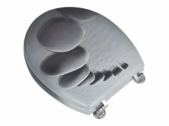 Asiento de inodoro con tapa MDF diseño de piedra 02_0002881 < Helloshop26 Online