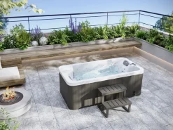 VOGUE SPA Bañera De Hidromasaje De Exterior * bañera de hidromasaje de exterior para 2 personas de color con 14 jets TAHITI - Sistema BALBOA Blanco