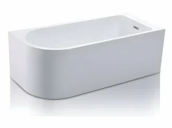 Bañera acrílica blanca de esquina, 240L, 170 x 75 x 58 cm, ángulo recto, ANIKA < Shower & Design Outlet