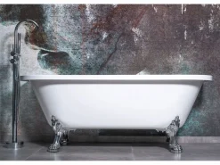 Bañera Acrílica De Pared Korfu 170Cm White + Tapón De Bañera < Rea Hot
