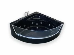 Bañera de hidromasaje 150 x 150 cm Cromoterapia 8 jets – Black Maple < ELITESHOPPING Outlet