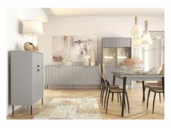 Bar, Aparador, Librería de 4 Puertas - Comedor - Colección ISIS < Meublorama Clearance