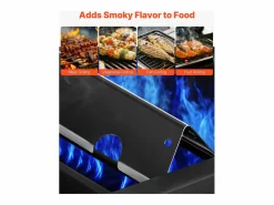 Barra de Cubrequemador y Difusor SucceBuy de Calor para Barbacoa 8PCs, Deflector de Grasa para Quemador 43,5 cm, para Weber Genesis II 310, 315, 335, 340 < Clearance
