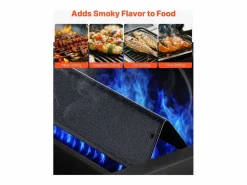 Barras de Cubrequemadores SucceBuy 3PCs, Deflector de Grasa para Quemador de 39 cm en Acero Esmaltado, para Weber Spirit I y II Series 200 <