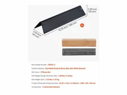 Barras de Cubrequemadores SucceBuy 3PCs, Deflector de Grasa para Quemador de 39 cm en Acero Esmaltado, para Weber Spirit I y II Series 200 <