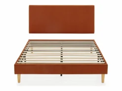 Base tapizada + cabecero Bari 140x190 cm Teja < VS Venta-stock Online
