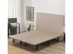 Base Tapizada 150x190 Beig - Nalui < Online