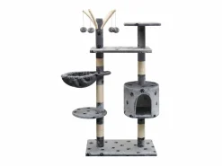 Bellmead Rascador para gatos poste rascador de sisal 125 cm huellas < Garden Furniture Discount