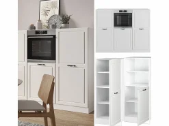 Bloque de cocina casa de campo blanca/blanca 180x46x81.6 r-line < Vicco Best