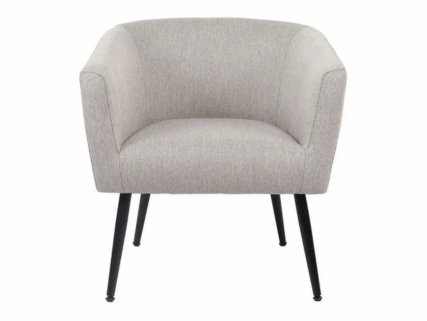 ADEC Sillón * Butaca Melrose respaldo circular 70x66x64 cm Gris