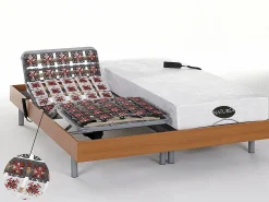 Cama articulada eléctrica LYSIS III motor OKIN 2x90x200 cm < NATUREA Hot