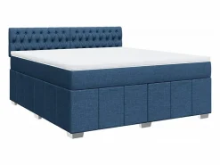 Cama box spring con colchón tela 180x200 cm < Clicnbuy Best
