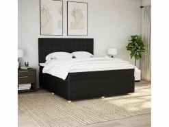 Cama box spring con colchón tela 180x200 cm < Clicnbuy Best