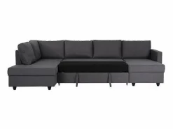 Canapé d'angle panoramique convertible - Tissu - L 292 x P 187 x H 86 cm - CATS < PUNTO