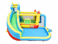 Hauss Spole Castillo Hinchable * Castillo hinchable 5 en 1 para niños con tobogán y piscina - Tejido Oxford 364x315x239 cm Azul