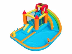 Merax Castillo Hinchable * Castillo inflable 8 en 1 para niños - 460 x 343 x 190 cm - Oxford - Con ventilador - Naranja