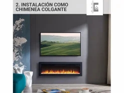 Chimenea eléctrica BALDERIA Agnes 40 - Chimenea de pie, de pared o empotrable - < Hot
