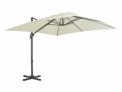 Church Point Sombrilla jardín voladiza con palo de aluminio arena 300x300 cm < Garden Furniture Clearance