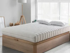 Colchón 160X190 | Látex Natural 100% – 20 cm Altura, Firmeza Media (3/5) | Núcleo Ecológico con Funda de Algodón y Lino < Shaula Hot
