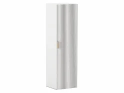 Conjunto De Baño * Conjunto de baño 80 cm Armario Encimera Columna Frentes ranurados Blanco