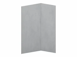 Conjunto de 2 paneles de ducha con efecto de cemento pulido - L90 x L120 x Alt. 210 cm - ARFINO < Vente-unique Outlet