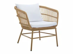 Conjunto de 2 sillones de jardín de resina trenzada - Natural claro - LOUSINI de < MYLIA Hot