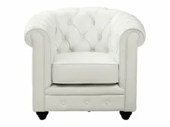 Conjunto 2 sillones CHESTERFIELD - Piel sintética - < Vente-unique