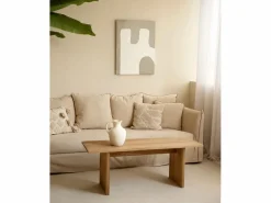 DECOWOOD Póster * Cuadro decorativo sobre lienzo de algodón pintado artesanalmente con pintura al oleo sin marco de 60x80cm - KIKA - Multicolor