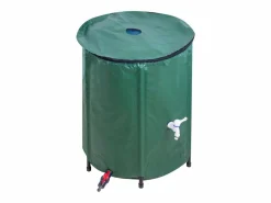 Mobilibrico Recuperador De Agua | Depósito de agua de lluvia de 200L en PVC con grifo y válvula de drenaje