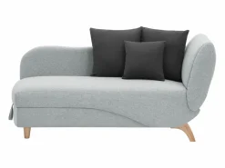 Diván (ángulo derecho) convertible de tela con cojines antracita PENELOPE < Vente-unique New